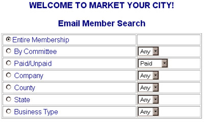 Email Members Step 1